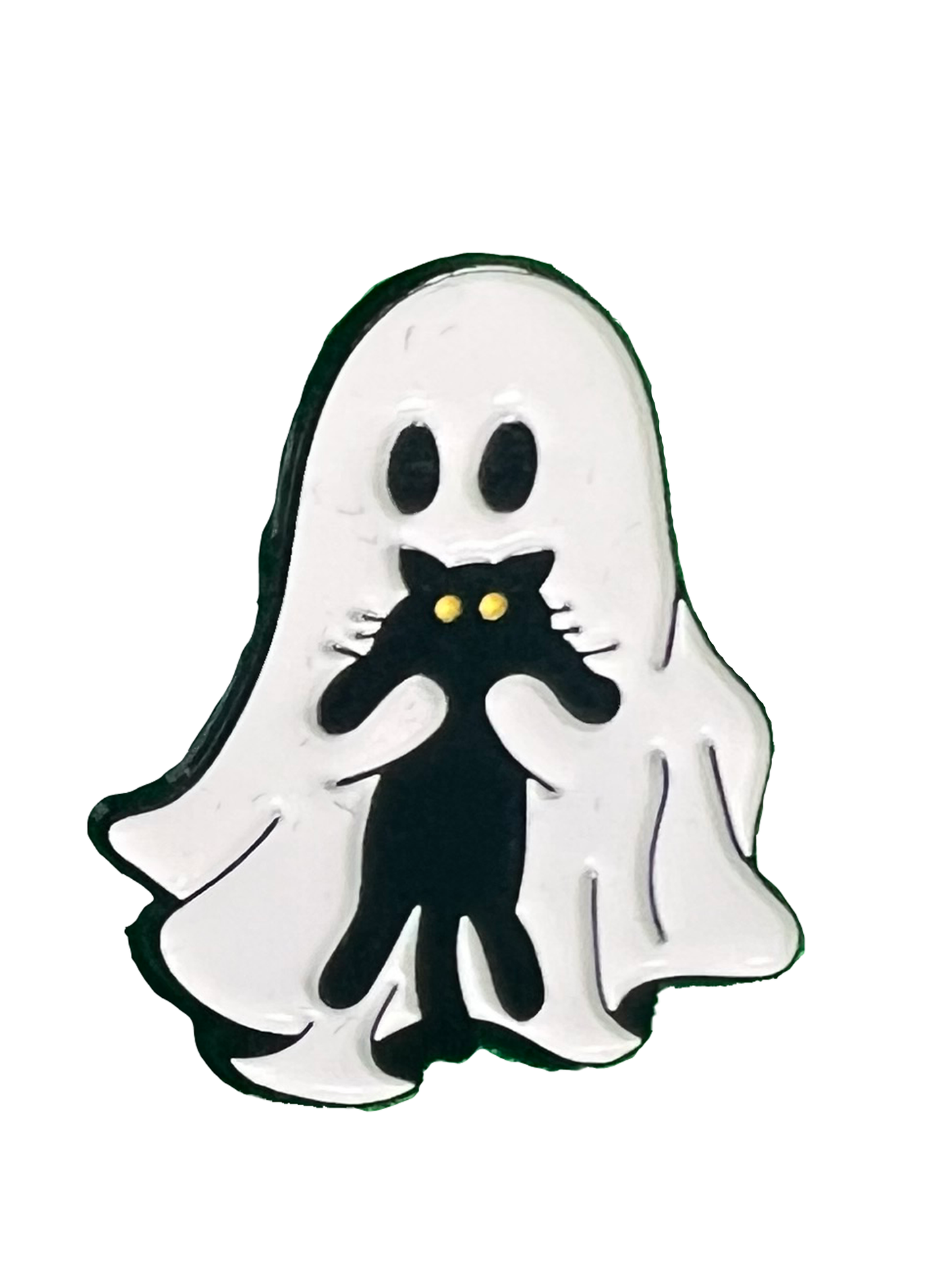 Ghost Cat Pin