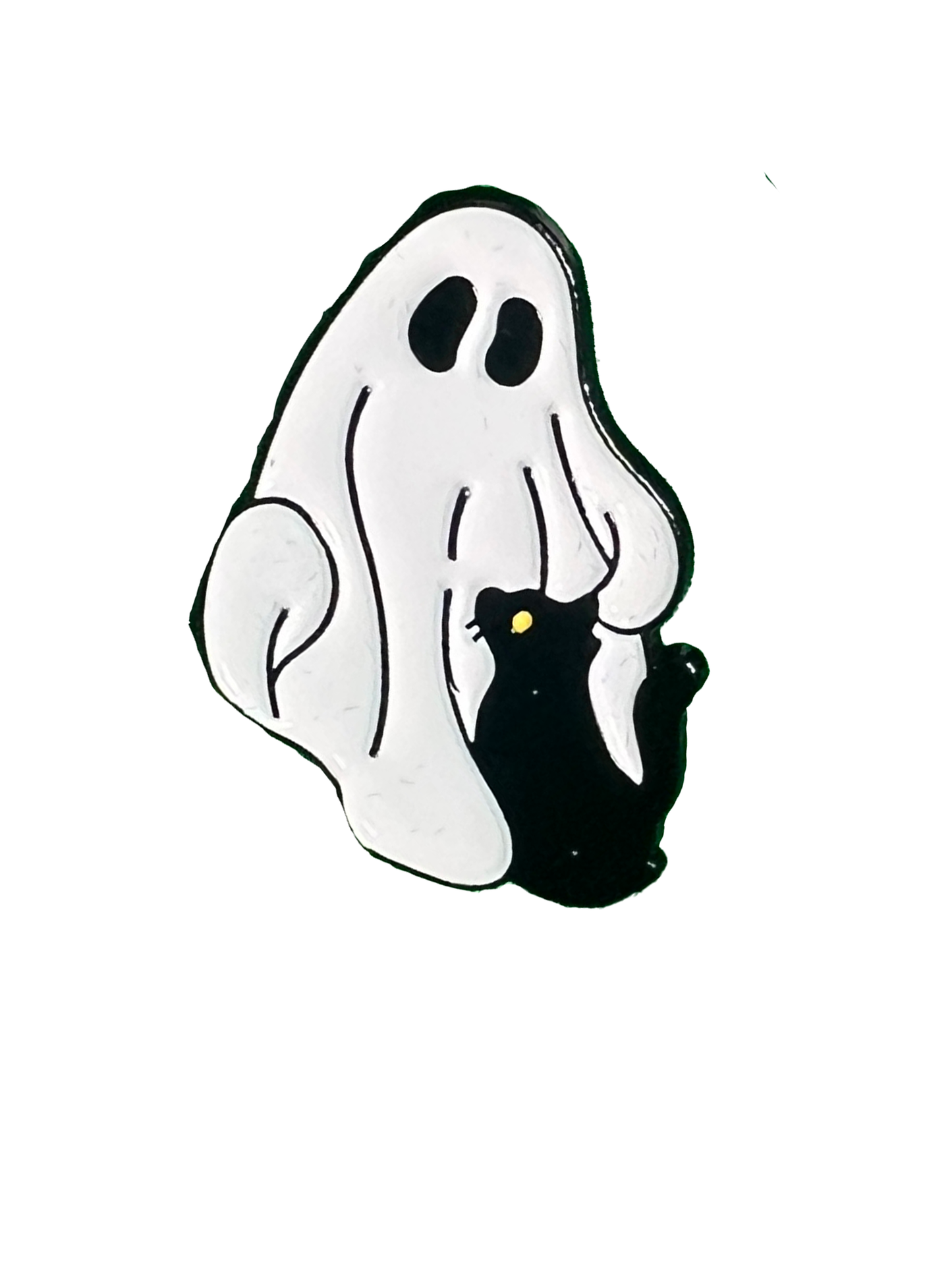 Ghost Cat Pin