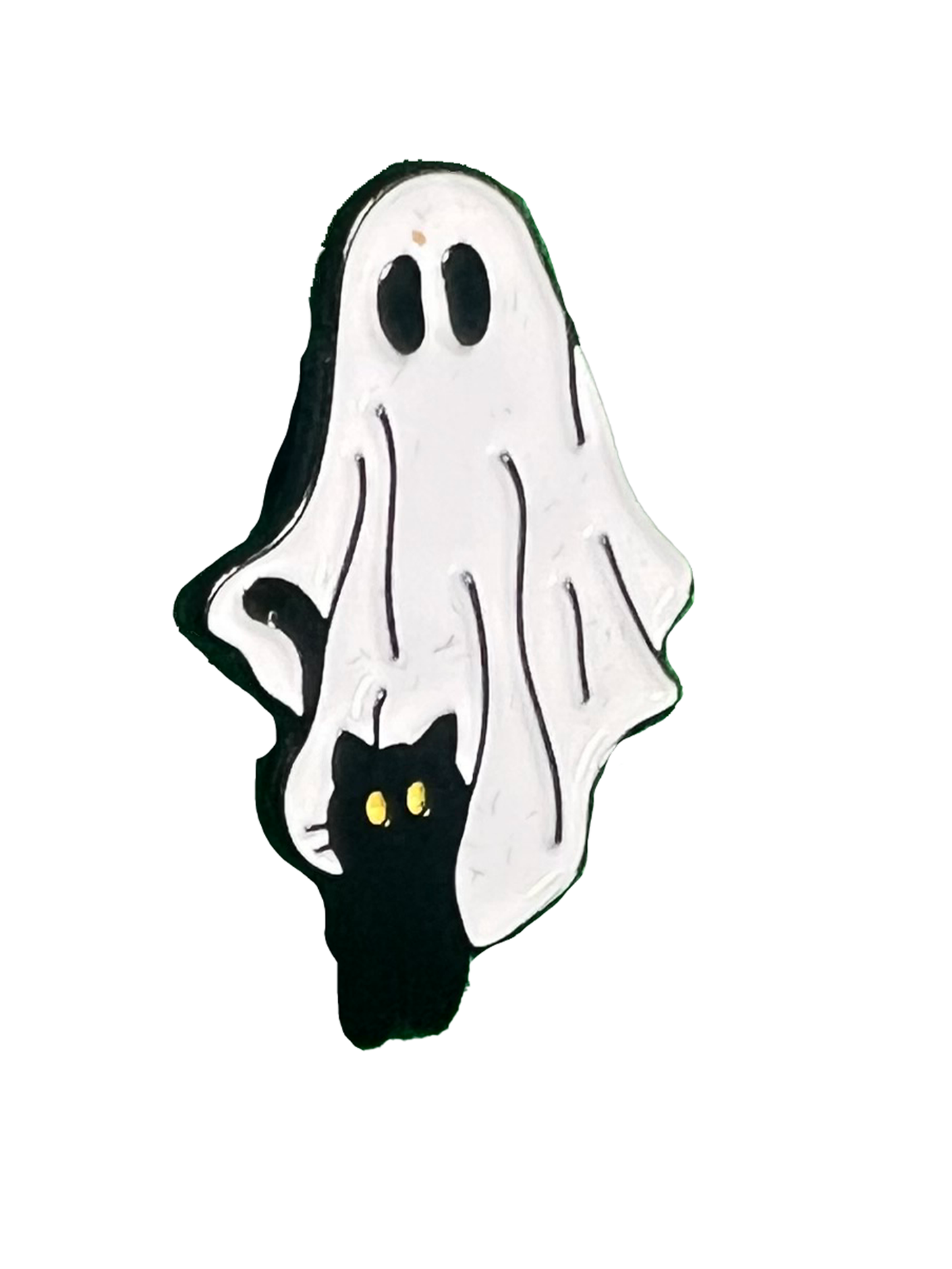 Ghost Cat Pin