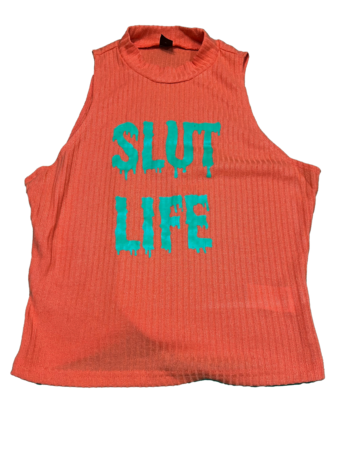 Orange Slime Crop Tank