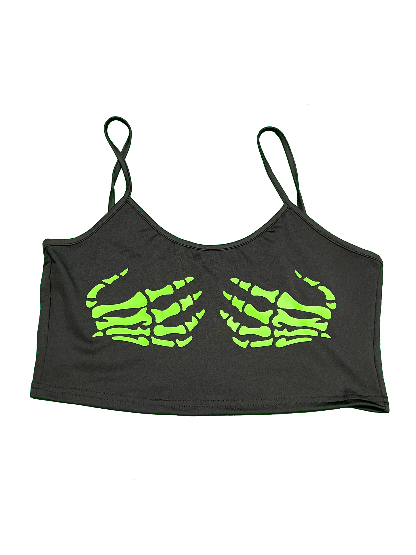 Skeleton Hands Crop Tank