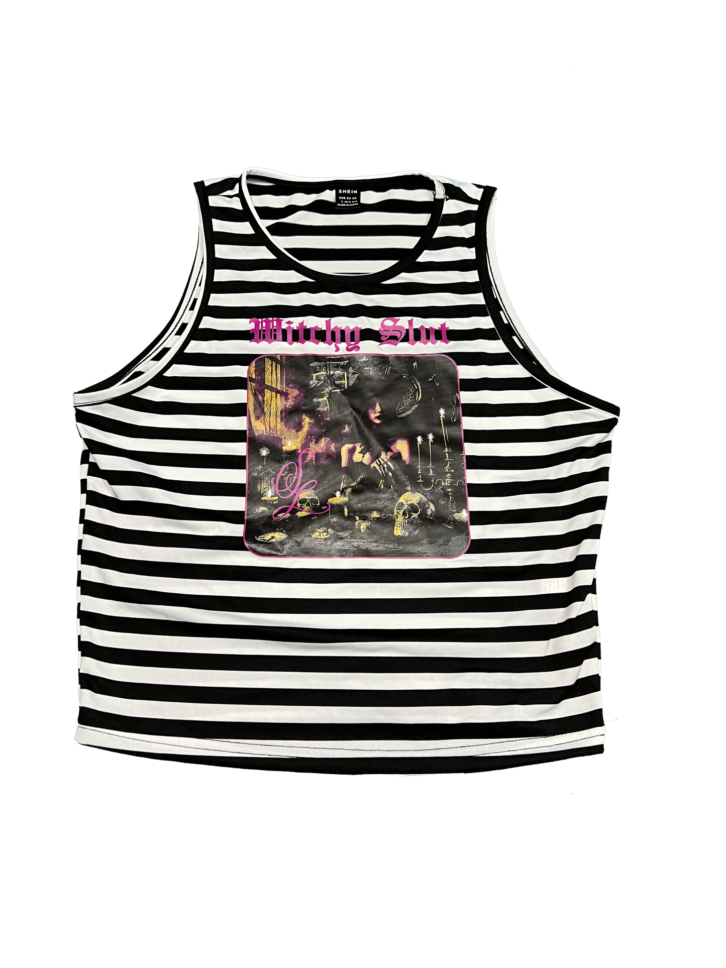 Witchy Slut Striped Tank Top