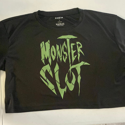 Monster Slut - Black or Orange Crop