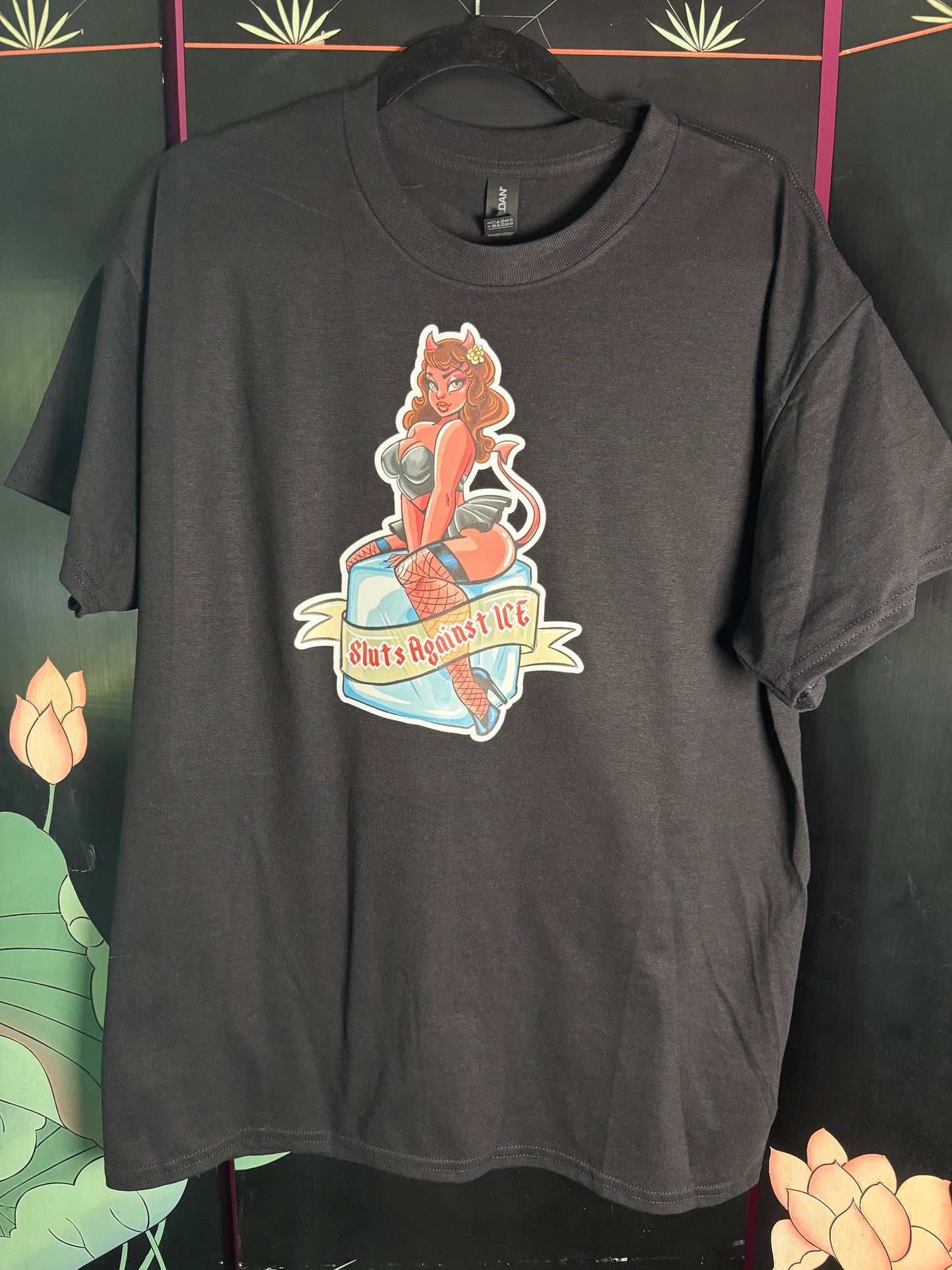 Sluts Against ICE black tee
