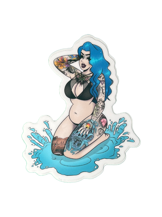Buxom Gusher Sticker