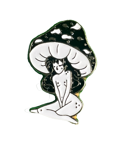 Mushroom Lady Pins