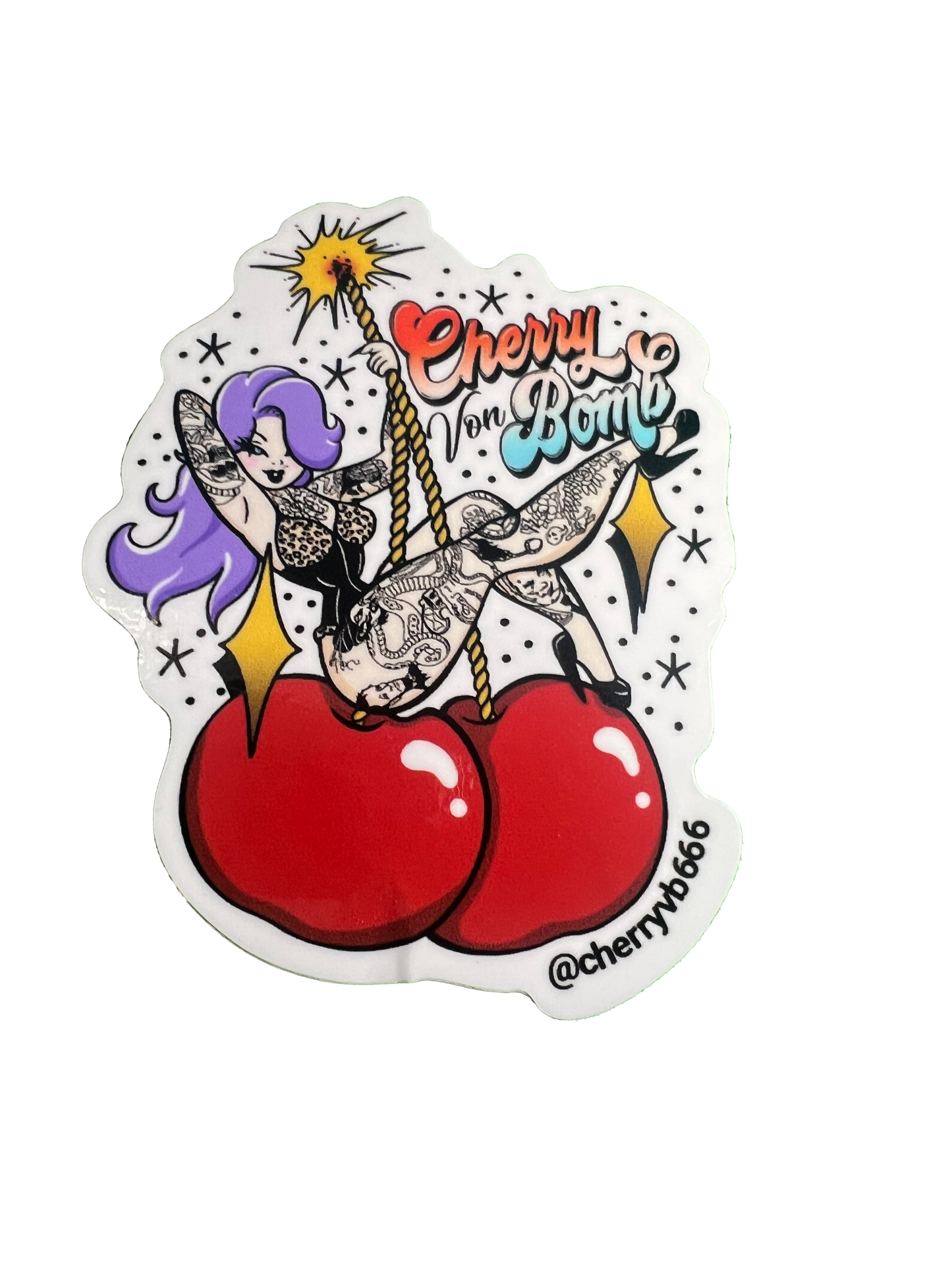 Cherry Von Bomb Sticker
