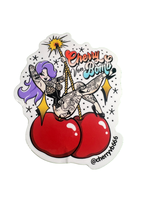 Cherry Von Bomb Sticker