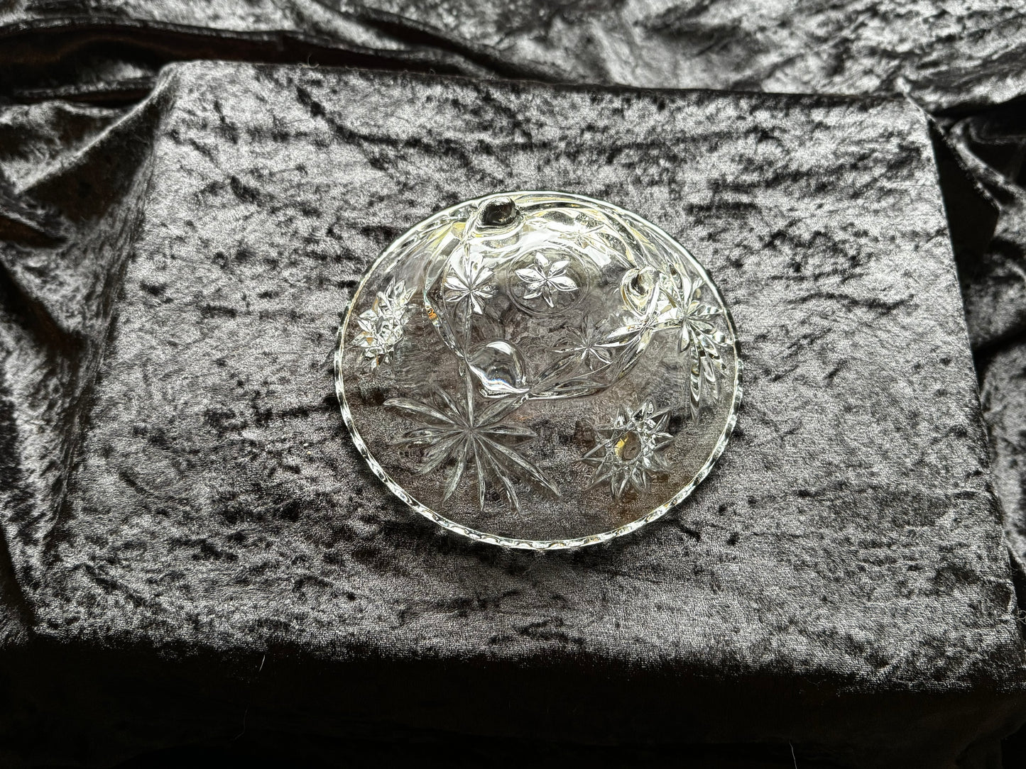 Anchor Hocking Star of David Footed Dish