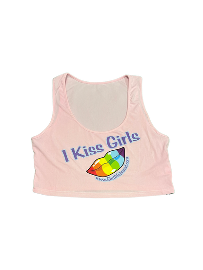 I Kiss Girls Crop Tank