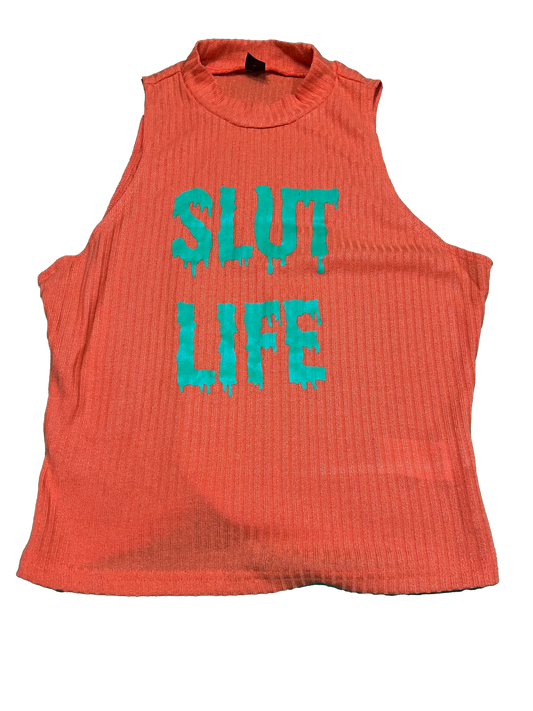 Orange Slime Crop Tank