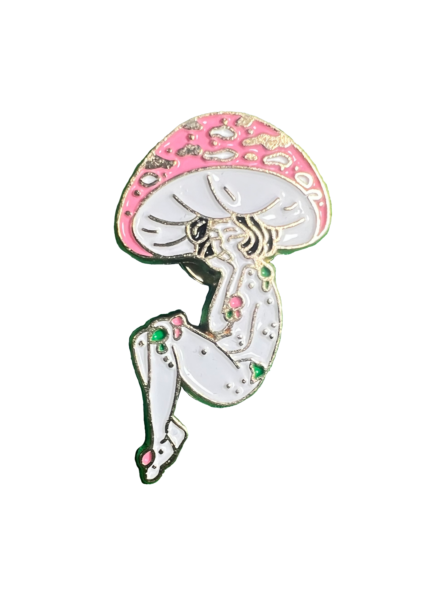 Mushroom Lady Pins