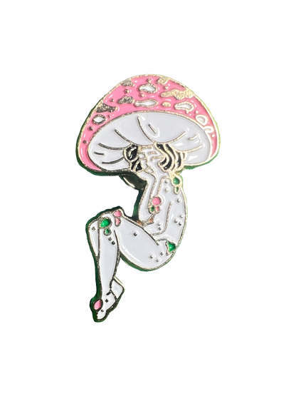 Mushroom Lady Pins