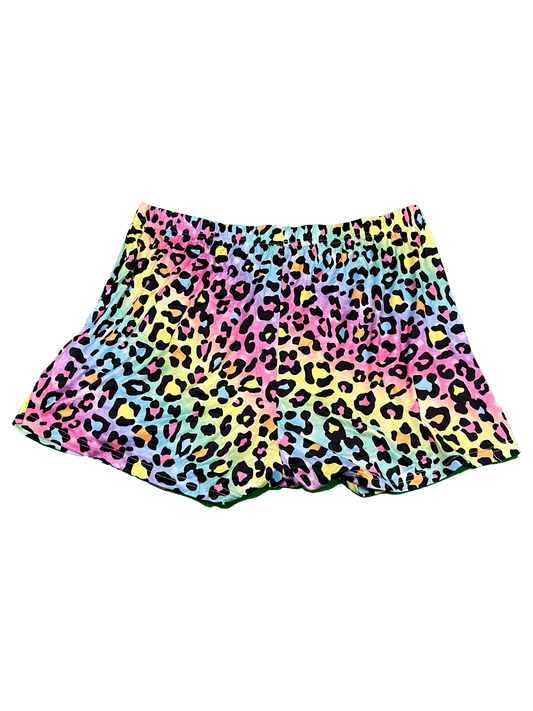Rainbow Cheetah Sleep Shorts