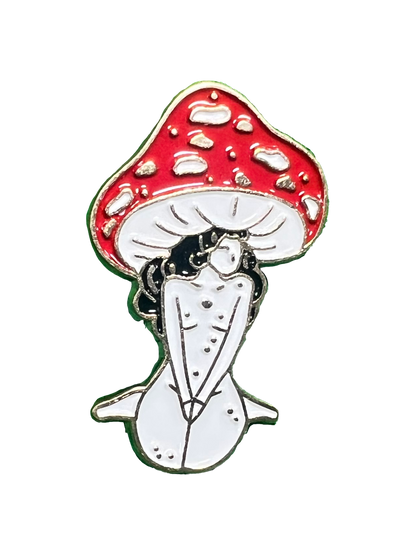 Mushroom Lady Pins