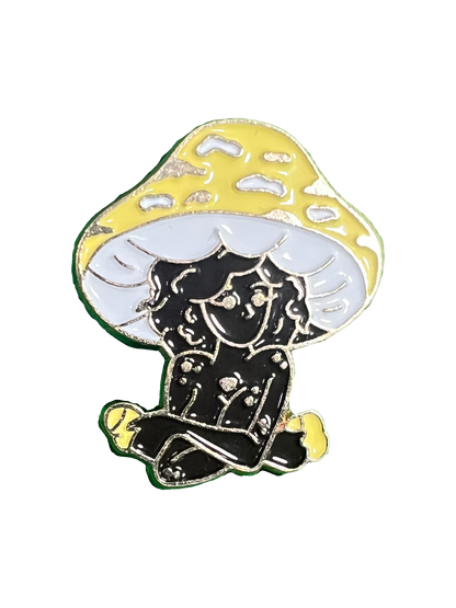 Mushroom Lady Pins